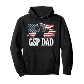 GSP Dad German Shorthaired Pointer USA Pride Pullover Hoodie