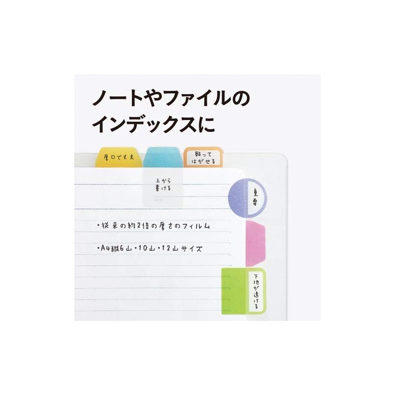 Cluster Japan FI-02 Film Index Thick Mouth 6 Colors