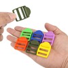 uxcell 16Pcs Plastic Ladder Slider, 1" (25mm) Light Army Adjustable
