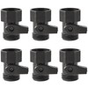 Garden Hose Shut Off Valve- 6 Pack 3/4'' Plastic Garden