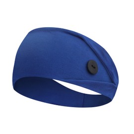 ABAMERICA - Diademas con botón para máscara, diademas anchas para enfermeras, protección elástica antideslizante para mujeres y hombres, médicos, diadema