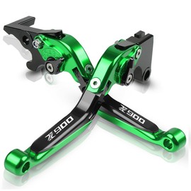 FREAXLL Z900 207-2021 Motorcycle Brake and Clutch Levers Set Folding Brake Levers Extendable for Z900 Z 900 ER6F V.ersys 650 1000 2017 2018 2019 2020 2021- Green/Black