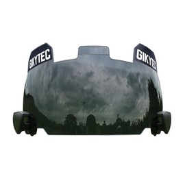 GIKYTEC Football Helmet Visor, Scratch Resistant, for Helmet Fits Youth and Adult Football Helmets (Black)