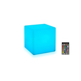 IUSEIT LED Cube Light, 4-Inch Cordless Night Light for Kids, 16 Color Changing Mood Lamp Rechargeable Tesseract Cosmic Cube with Remote Control Decorative Lighting for Home Party Bar