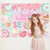 Mocsicka Donut 7th Birthday Backdrop Sweet Sassy and Seven for