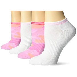 Hot Sox womens Classic Patterns Novelty Fashion Casual Sock, Camouflage Low Cut 2pk (Pink), One Size US