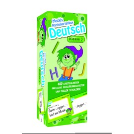 Karteibox Deutsch Klasse 3: mit 400 farbigen Karteikarten und tollen Stickern