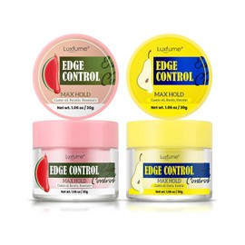 Gel Para El Control De Bordes(Paquete De 2), Fijación Fuerte, Brillo Y Peinado, Sin Residuos, Fórmula No Grasa Para Bordes Suaves, Para Todo Tipo De Cabello, Aroma A Sandía Y Pera(2 Unidades