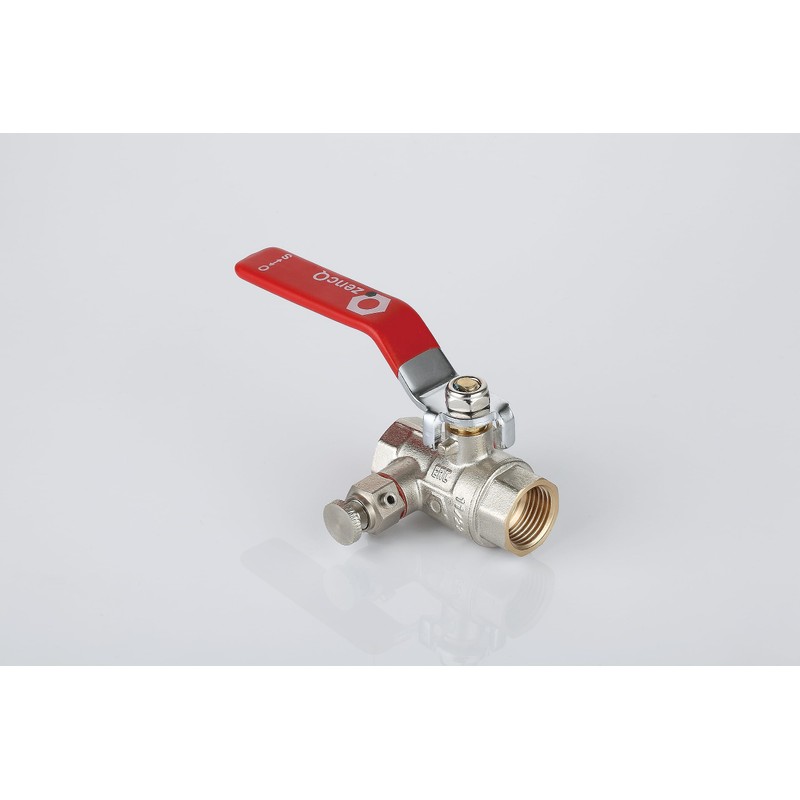 zencQ Ball Valve with Drain 1/2 Inch FF
