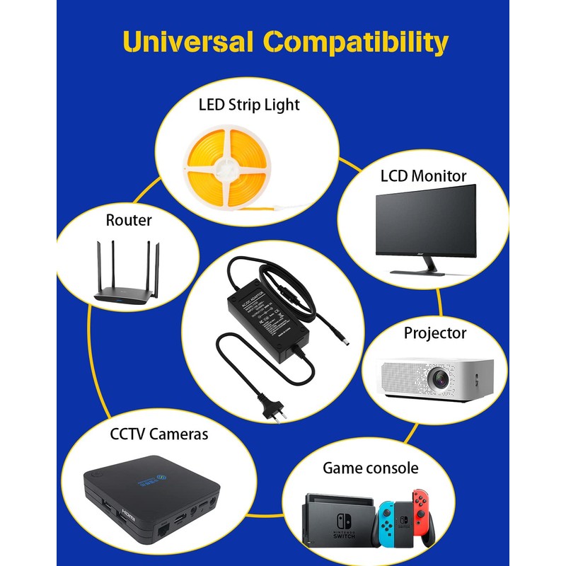 YM E-Bright Power Supply 12V 5A Power Supply DC /