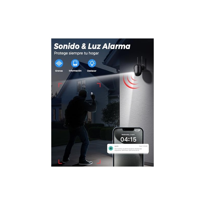 Reobiux Camara de Seguridad Exterior/interior