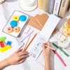 Colarr 4 Pcs Mini Blank Comic Book Kraft Grid 7.3