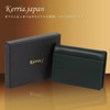 kerria.j (Yamabuki) Genuine Leather Coin Purse, Box-type, Men's, Thin, Card