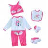 Reborn Baby Dolls Clothes Little Fox 6pcs Outfit Accessories for