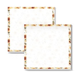 POTYHDC Sticky Notes 3x3 Inches, 2 Pads, Easy Post Cute Self-Stick Notes, Colorful Self Stick Notes Pads for Home Office Notebooks Accessories, Strong Adhesive Note Pad Sunflower Field
