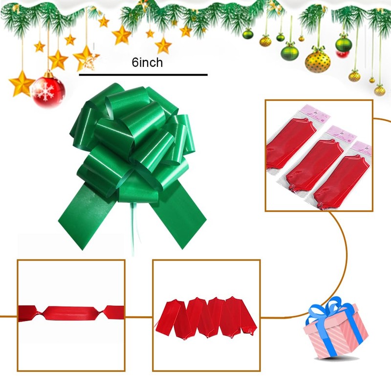 16 Pcs Pull Bows for Gift Wrapping,6 Inch Gift Bows