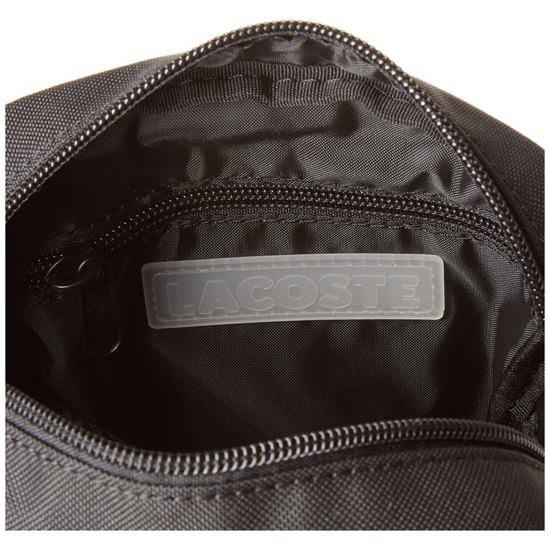 Lacoste Vertical Camera Bag, Black/White, One Size