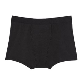 KNIX Super Leakproof Cotton Boxer Brief - Period Underwear for Women - Black, Large (1 Pack)