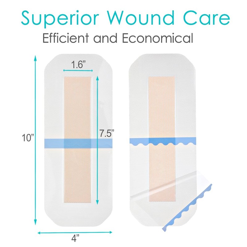 Waterproof Knee Replacement Surgery Silicone Bandage | 4x10 Inch Shower