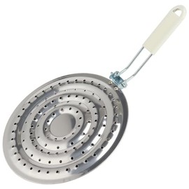 NuoDunco Edelstahl Wärmeverteiler für Gas- und Elektroherd - Gleichmäßige Wärmeverteilung Induktionskochfeld Adapterplatte - Speisewärmer Simmerplatte für Gasherd mit Flammschutz