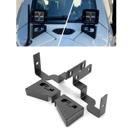 Chelhead Toyota FJ Light Bar Mount Bracket Hood LED Light Bar Mounting Work Light Stay LED Bar For Cruiser Mounting Hardware Base No Drill Required For Toyota Cruiser 2007-2014