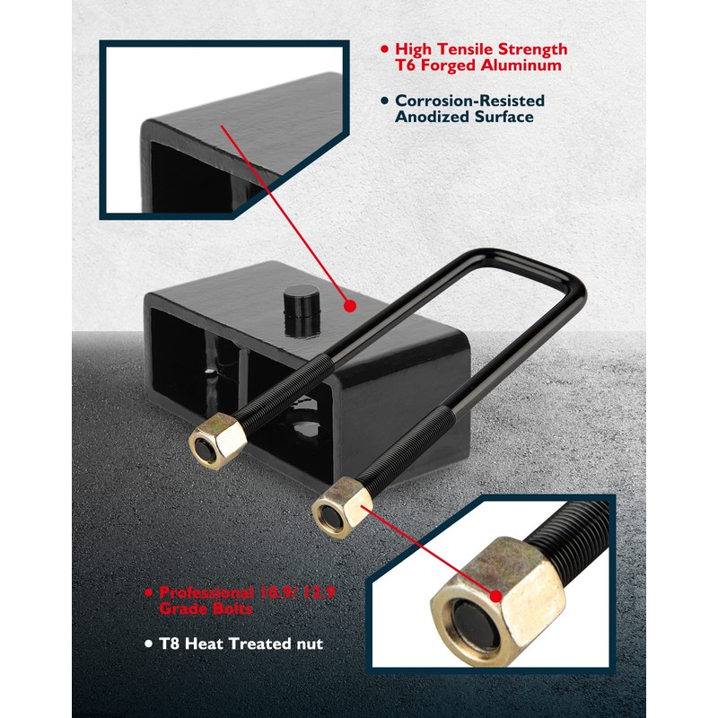 KAX 3" Front and 2" Rear Leveling Lift Kits Fit