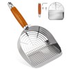 Ownpets Stainless Steel Cat Litter Scoop with Stand - Durable