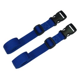 Webbing Strap with Quick Release Buckle, Pack of 2 (Blue, 1 metre)