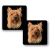 Fractal Artworks Silky Terrier Coaster Set of 2 with Fractal
