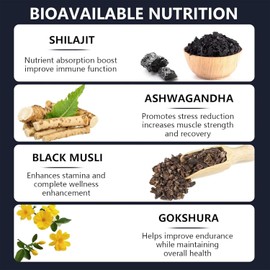 100% Shilajit Gummy Platinum-Shilajit Gummies, Pure Himalayan Platinum Shilajit 3000mg Gummies for Men, Trace Minerals for Men&Women | Non-GMO | Travel Friendly | 60 Gummy