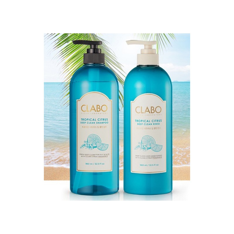 CLABO 딥클린 샴푸 트로피칼 시트러스, 960ml, 2개 CLABO Deep Clean