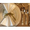 Lillian Premium Package of 3 Ply White Large Dinner Napkins