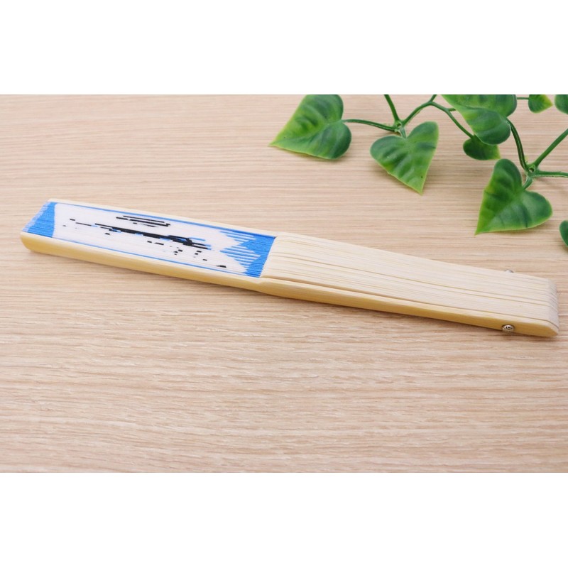 Matsumi Kogei Folding Fan Shinsengumi - Makoto Blue