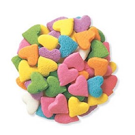 Oasis Supply Edible Confetti Pastel Hearts 8 Ounces