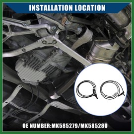 Motoforti ABS Wheel Speed Sensor for Mitsubishi FUSO CANTER/Rear/Durable/2 Pcs Long-lasting