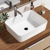 Enbol Bathroom Vessel Sink Rectangular 19x15 Inch Bathroom Sink Above