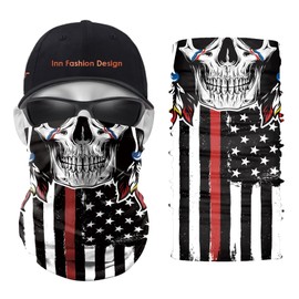 American Flag Neck Gaiter Neck Cover for Sun Protection Breathable Cooling Neck Scarf for Men Women Outdoor Sporting