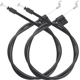 2PCS Universal Recliner Cable Replacement - Sofa Couch Recliner Pull Cable 37inch, 5mm Cable Barrel End S-Shaped Hook Exposed Cable