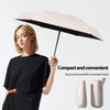 Sykerout Compact Travel Umbrella - Lightweight, Windproof, UV Protection, with