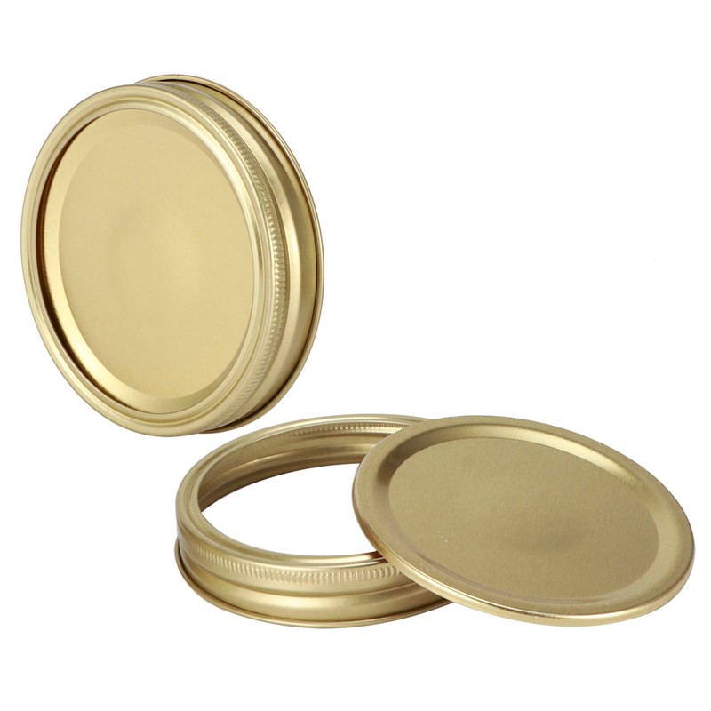 Stainless Steel SplitType Mini Glass Jar Lids Container Sealing Cover