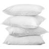 HUDSON COMFORT 16x16 Pillow Protectors 4 Pack - 100% Waterproof,