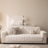 Aucrovee Soft Plush Faux Fur Couch Cover, Thick Warm Fuzzy
