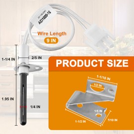 Cenipar 903110A 903110 Furnace Hot Surface Ignitors 903110 Round Silicon Nitride Universal Hot Surface Igniter Kit Replacement for Nordyne Furnace Igniters