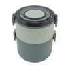 Stackable Lunch Box 1600ml Dual Layers Stainless Steel BPA Free