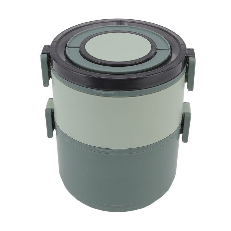 Stackable Lunch Box 1600ml Dual Layers Stainless Steel BPA Free