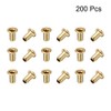 uxcell Hollow Rivet,3mm x 6mm Through Hole Copper Hollow Rivets