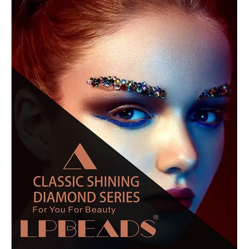 LPBeads Glass Hotfix Rhinestones Bulk SS6 14400pcs 24 Colors Hotfix