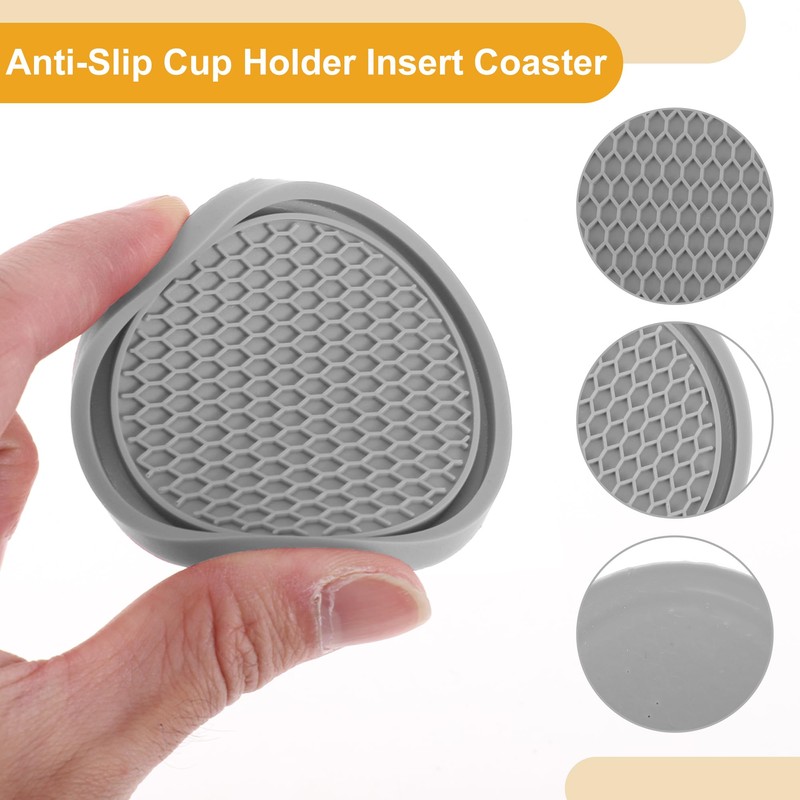 Partuto 4 Pcs 7cm Universal Car Cup Holder Coaster -