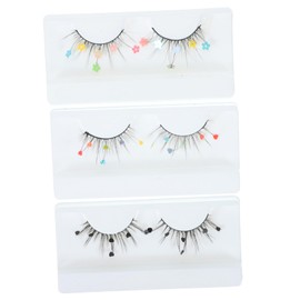 Healeved Natural False Lashes Sequins Pairs Fake Eyelashes Easy to Use for Occasions