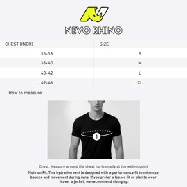 N NEVO RHINO Running Hydration Vest with 2 TPU 500ml Soft Flask